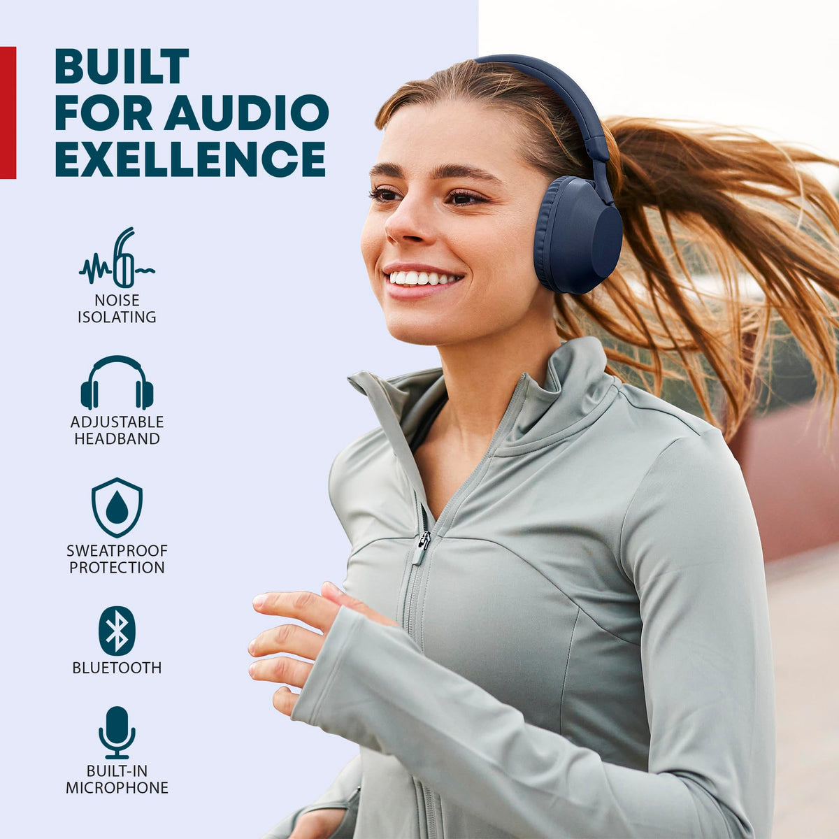 Gabba Goods blue headphones Bluetooth setup for easy pairing