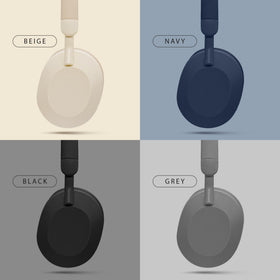 Gabba Goods blue headphones USB-C charging indicator and port