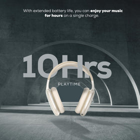 Gabba Goods model wearing headphones demonstrating fit and noise-reducing benefit