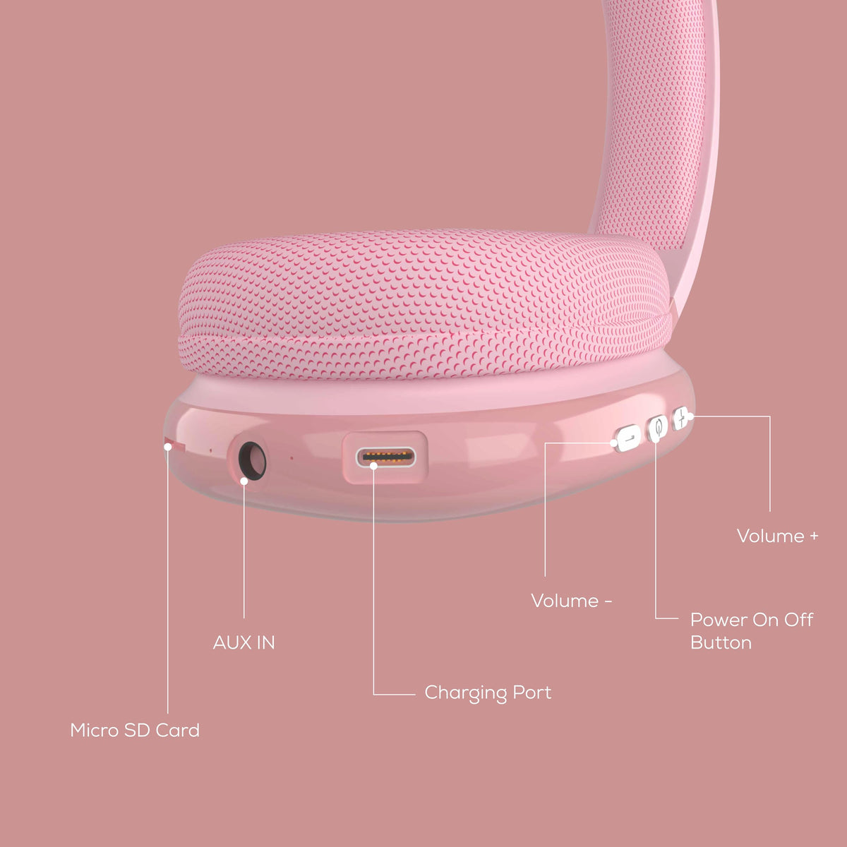 Gabba Goods in-use travel scene with headphones on commuter for distraction-free audio