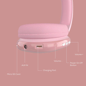 Gabba Goods in-use travel scene with headphones on commuter for distraction-free audio