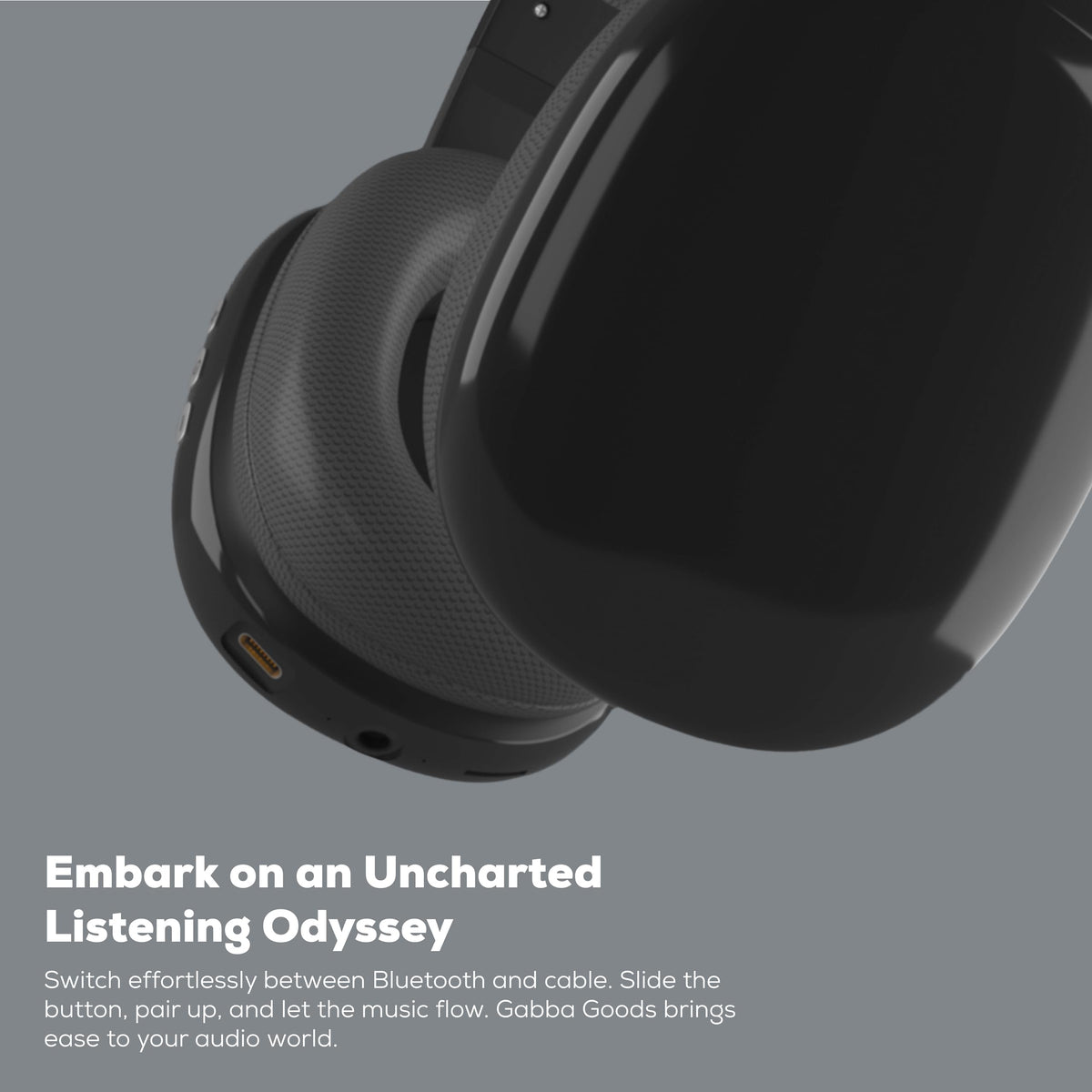 Gabba Goods Micro SD slot closeup for offline music playback convenience