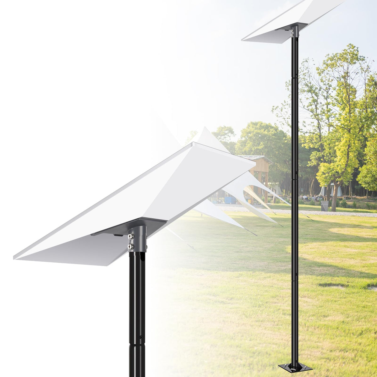GADFISH 15ft Gen 3 Starlink pole mount ready for outdoor installation to boost signal stability
