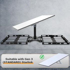 GADFISH Gen 3 Starlink no drilling setup preserves roof integrity and enables quick repositioning.