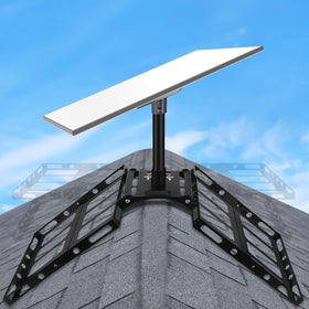 GADFISH Gen 3 Starlink roof mount pipe adapter enables precise alignment for clear satellite visibility.