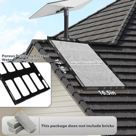 GADFISH Gen 3 Starlink roof ridge mount keeps the dish aligned along ridge lines for steady signals.