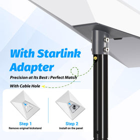 GADFISH Pole mount drilled installation option for secure mounting on wood or concrete.