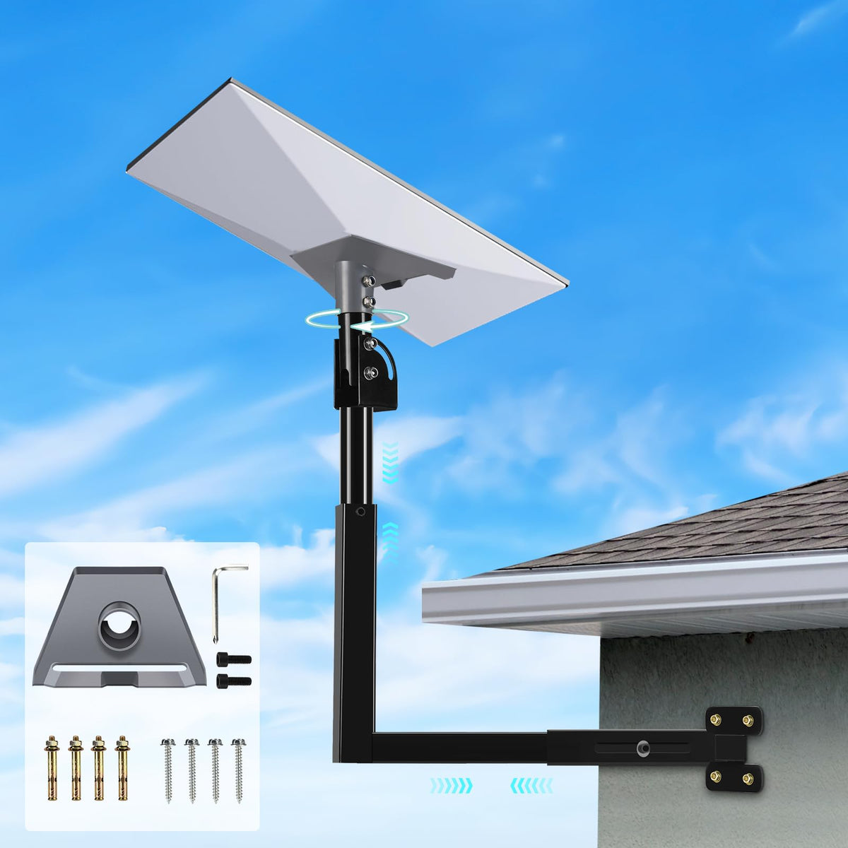 GADFISH hidden cable access hole enabling tidy cable routing and weather protection