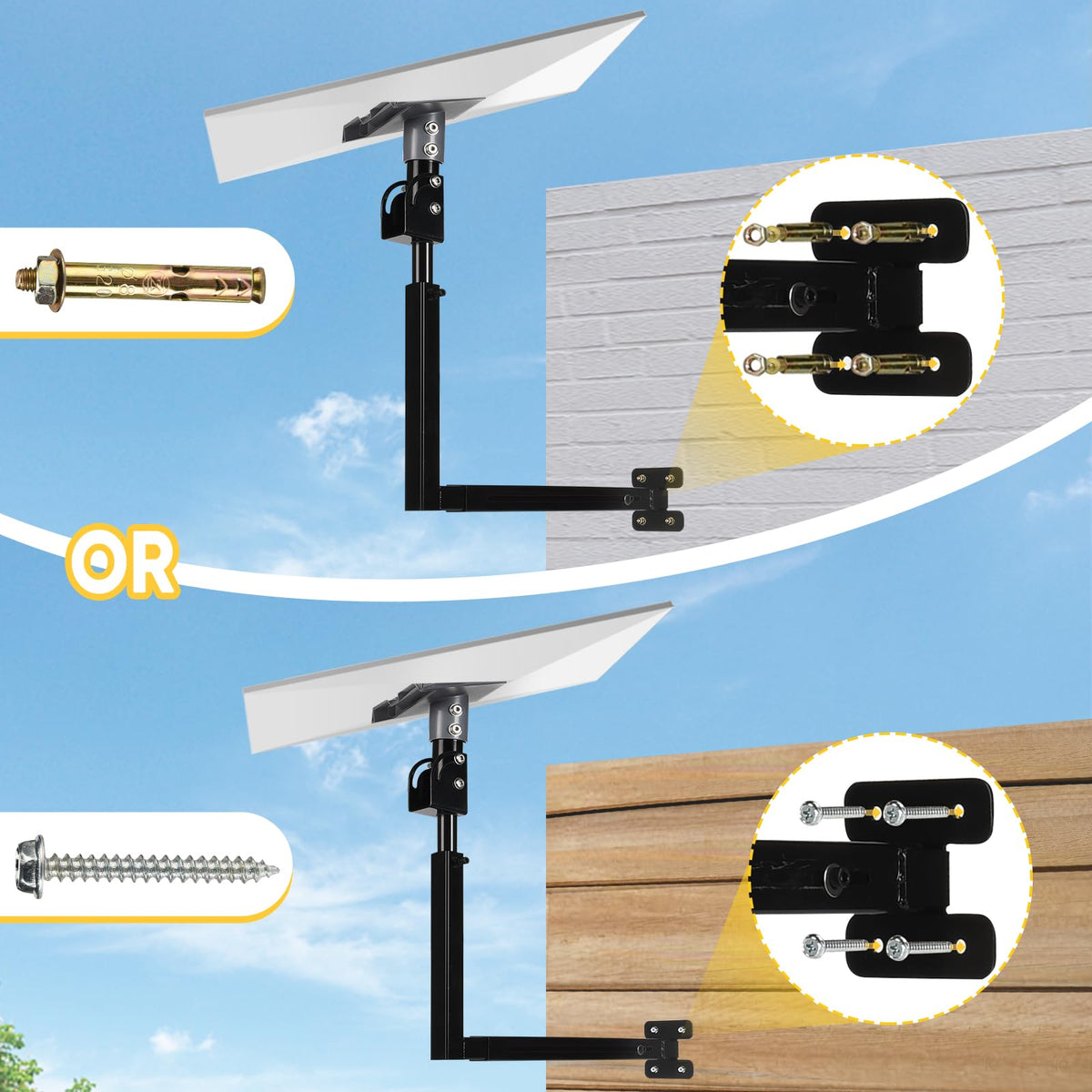 GADFISH roof mount angled view showing flexible orientation and strong anchoring