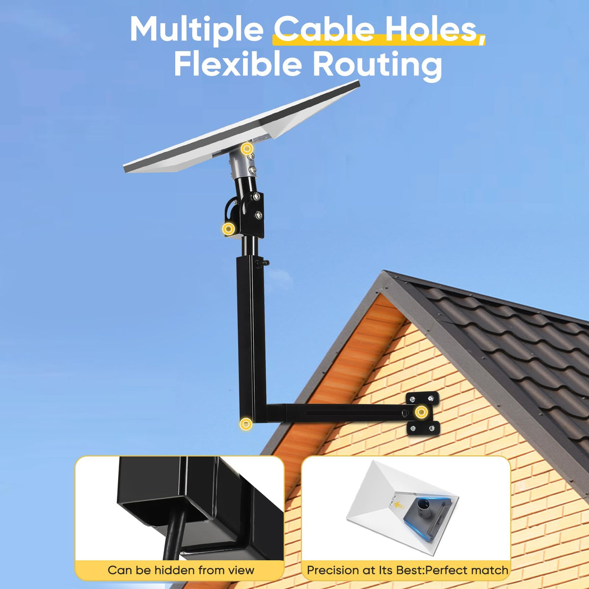 GADFISH telescoping pole extended showing adjustable height for better alignment