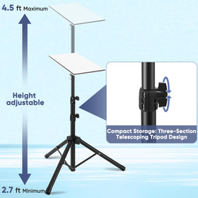 GADFISH tripod telescoping leg extended showing height adjustment convenience