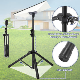 GADFISH tripod non-slip feet on gravel demonstrating stable placement benefit