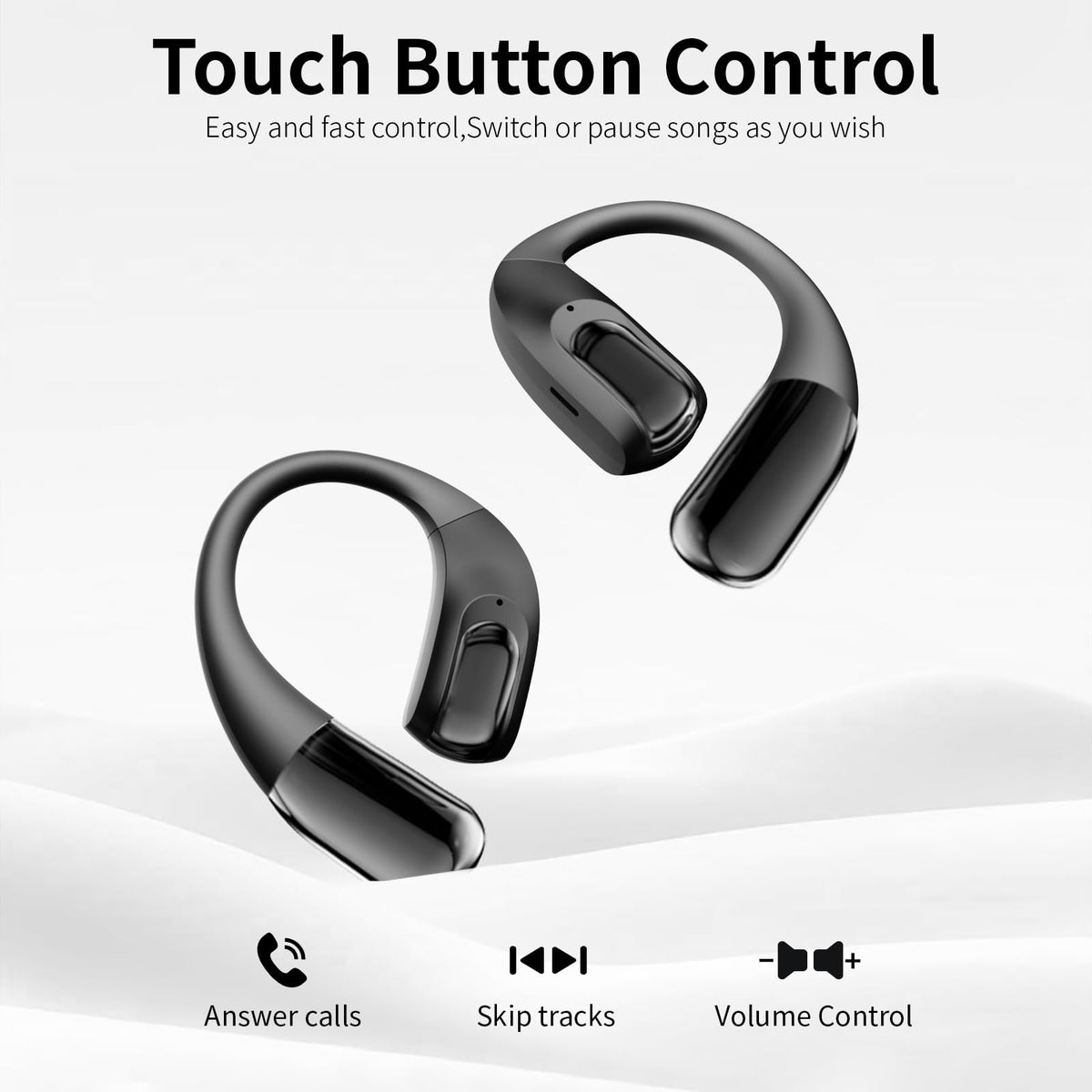 GAGAAL J20 touch controls for hands-free music management.