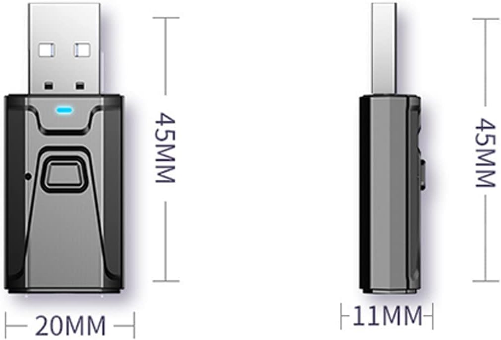 GAHQB USB Bluetooth Transmitter broad compatibility with TVs and PCs.