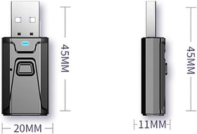 GAHQB USB Bluetooth Transmitter broad compatibility with TVs and PCs.