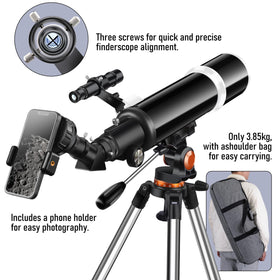 Galaeyes deep-sky-views reveal planetary and lunar detail with bright, clear visuals.