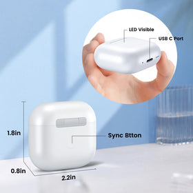 GALAWAY‑US open AirPods 4 case top view revealing interior fit and quick access benefit