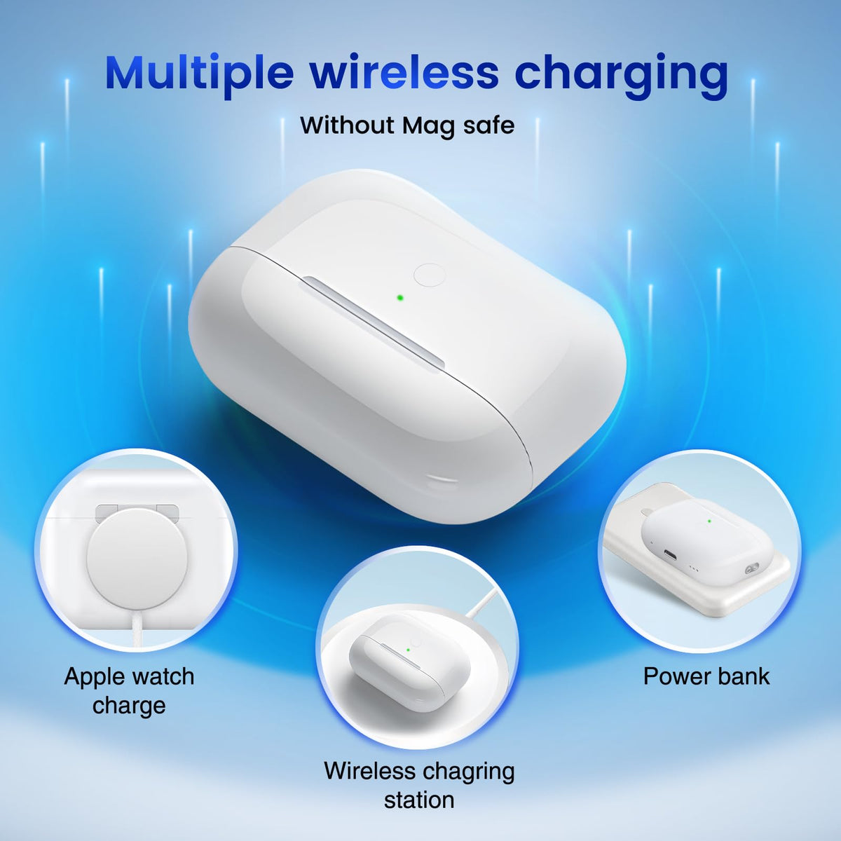 GALAWAY-US case on a Qi pad demonstrating wireless charging convenience