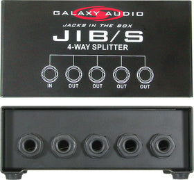 Galaxy Audio JIB/S metal housing close-up highlighting durable construction for stage and studio reliability