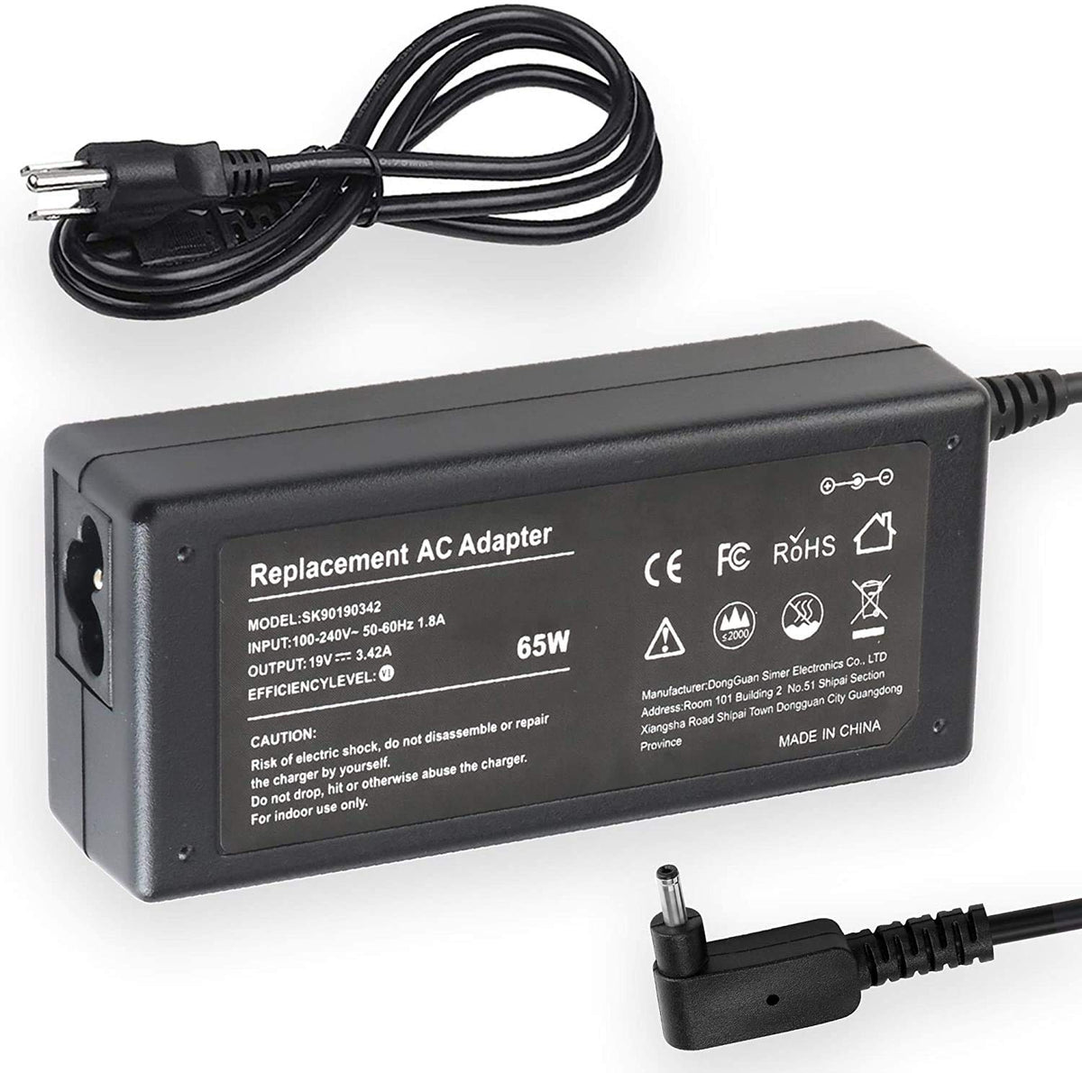 Galaxy Bang AC adapter connected to Samsung NP940X5N for reliable notebook power