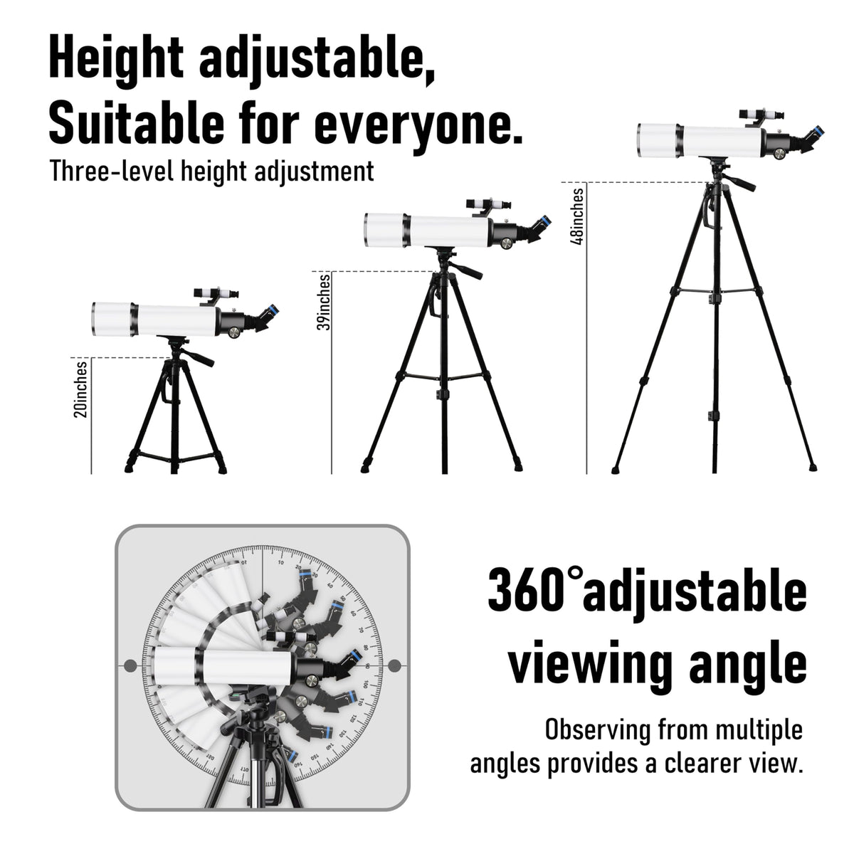 GALAEYES telescope celestial view of planets and lunar surfaces