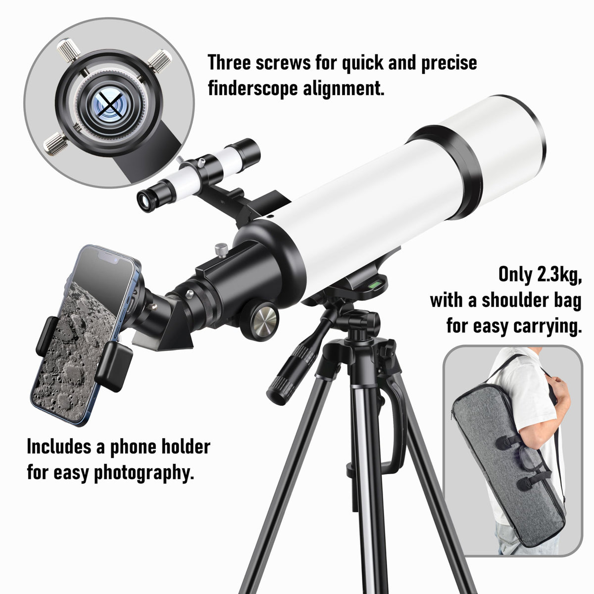 GALAEYES telescope portable carry bag for travel and outings