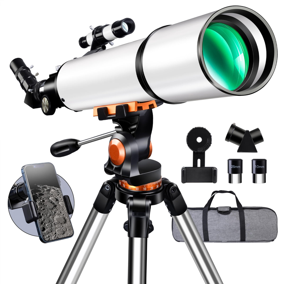 GALAEYES telescope 90mm aperture for bright deep-sky viewing.