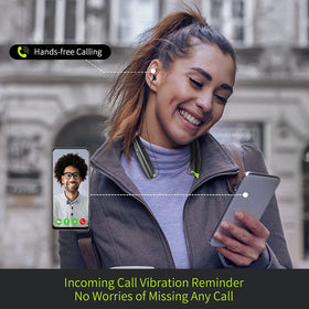 Galirity control button and microphone detail showing hands-free call convenience