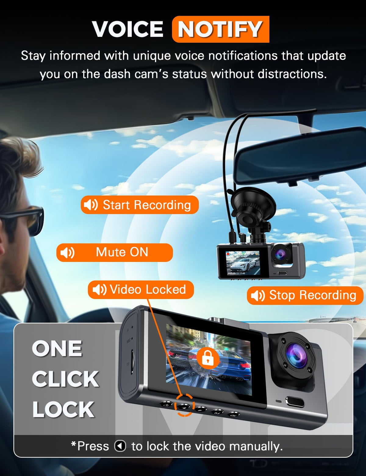 galphi lifestyle dashboard driving shot showing discreet mounting and everyday use benefit