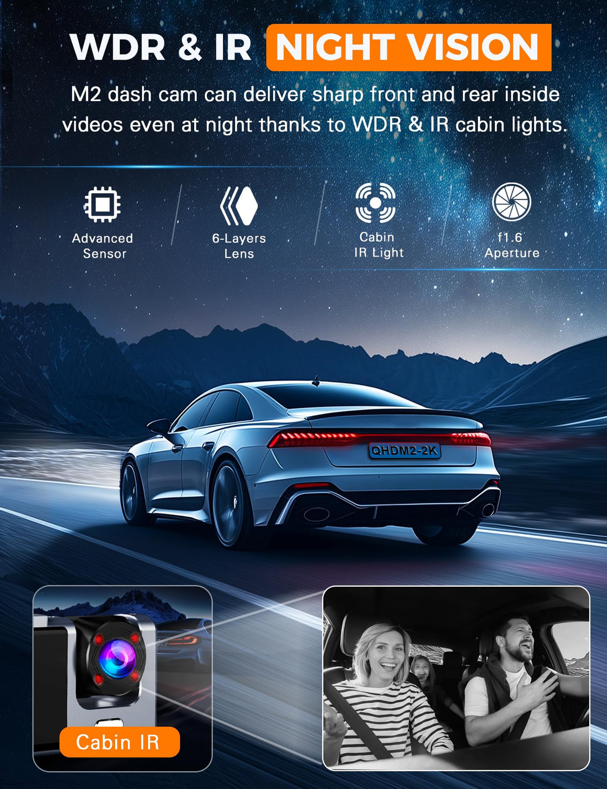 galphi night vision sample road demonstrating enhanced low light clarity for incidents