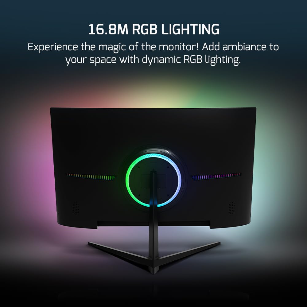 GAMEPOWER F10 built-in speakers and thin bezel for convenient sound benefit