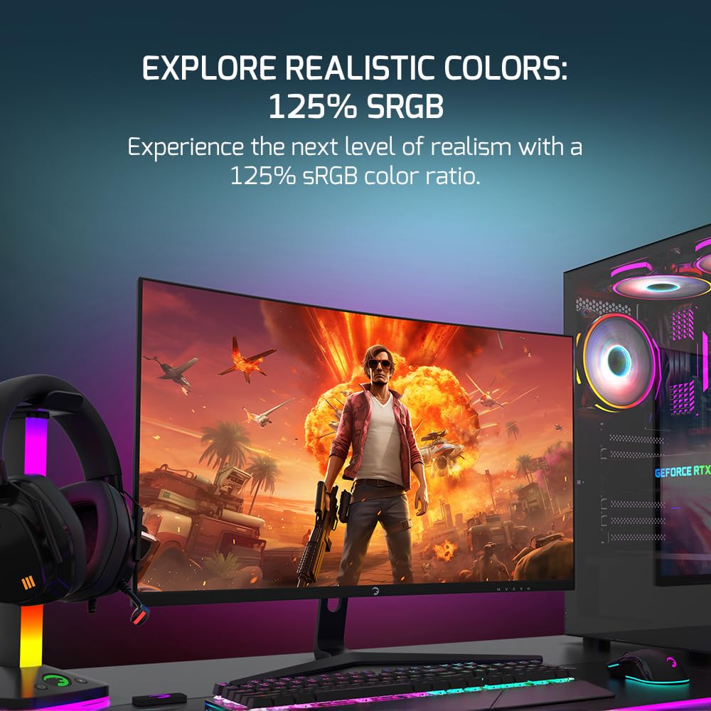 GAMEPOWER F20 1ms response time reduces motion blur for fast games.