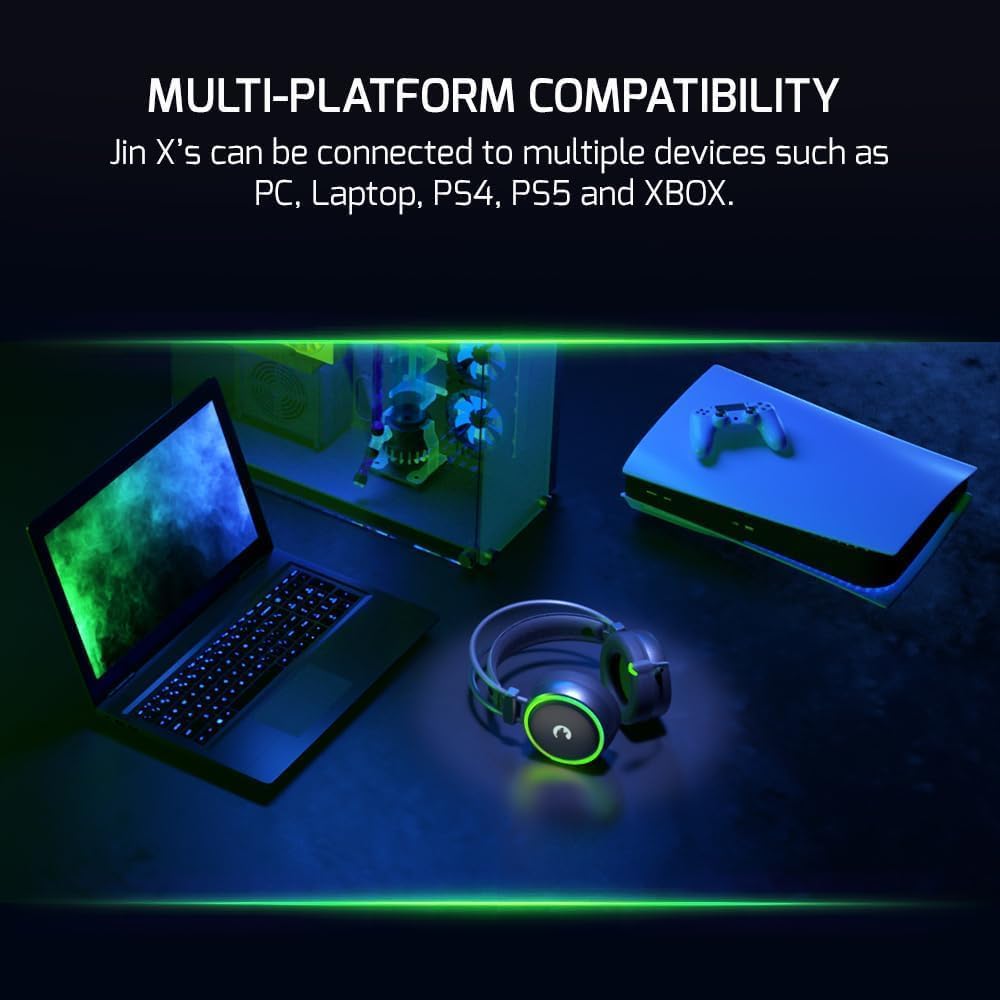 GAMEPOWER JIN X 360 spatial audio provides precise directional cues in games