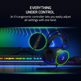 GAMEPOWER JIN X noise-cancelling mic reduces background noise for clear chats