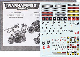Games Workshop Ork Warbiker next to a ruler showing scale for planning basing and display
