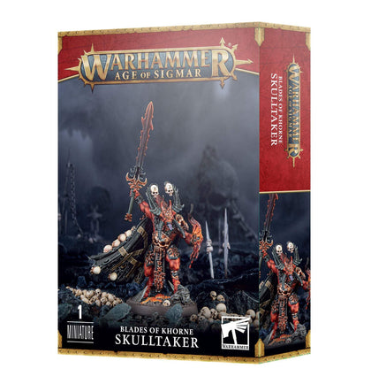 Games Workshop Skulltaker front view showing dynamic pose and collectible impact