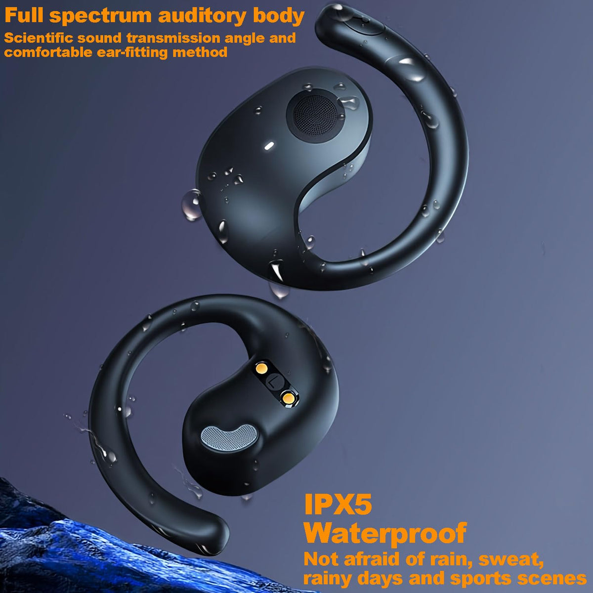 GameXtrem earbuds worn by runner outdoors showing situational awareness