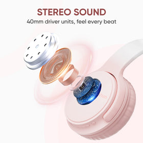 Gankoii Wireless Headphones memory foam cushions for all-day comfort.
