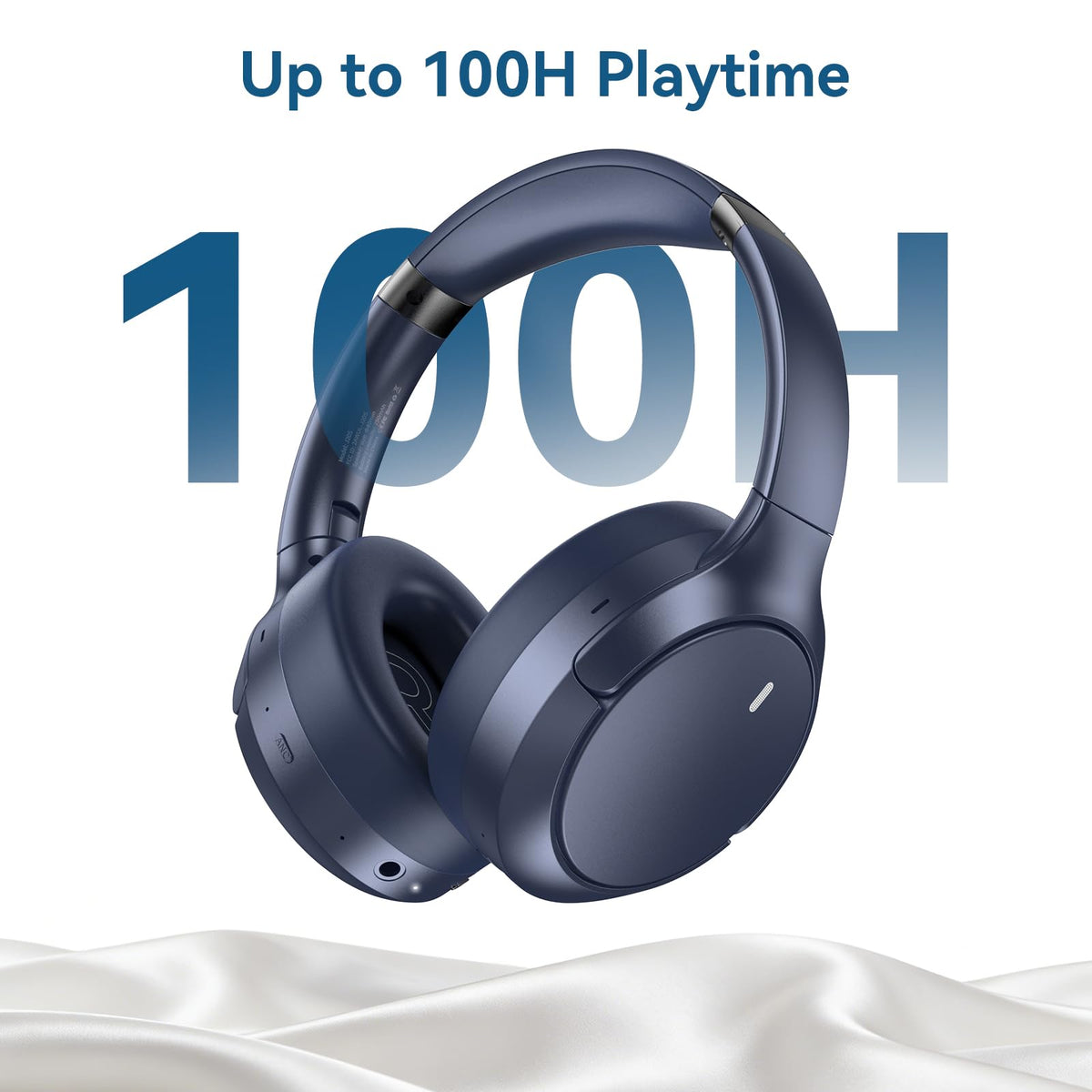 Ganopterygon Hybrid ANC headphones 5-mic ENC array ensures crystal-clear calls in busy places.