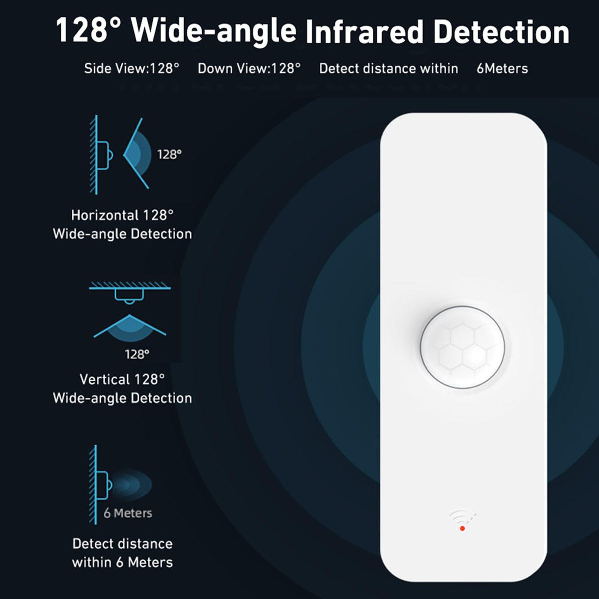 Gaoducash Smart PIR Motion Sensor app alerts keep you promptly informed of activity.