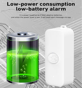 Gaoducash WiFi motion sensor simple installation with no tools required.