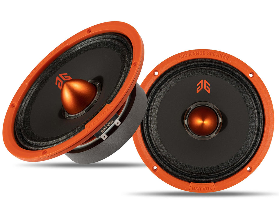 Gaooger MX65E1 front view showing orange bullet cone and clear midrange detail