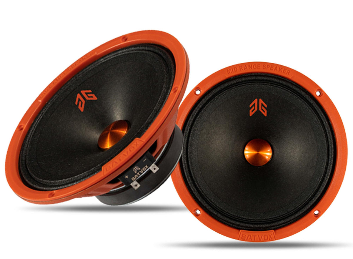Gaooger MX65P1 front view showing orange dust cap and clear midrange focus