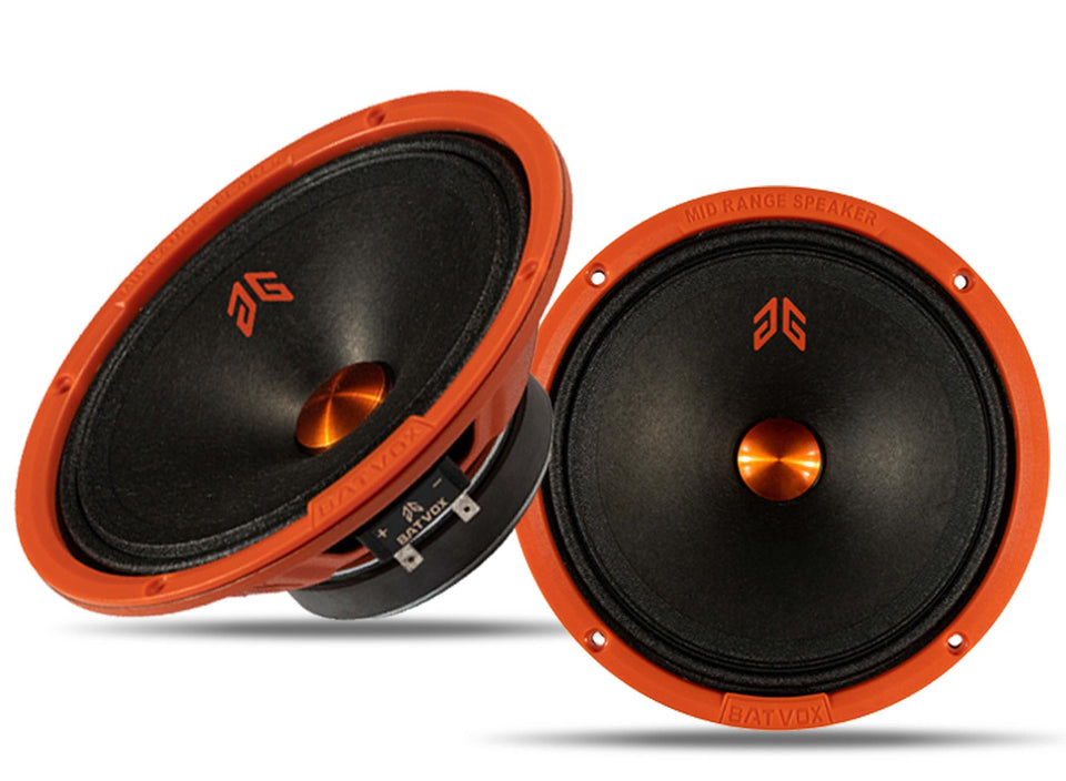 Gaooger MX65P1 front view showing orange dust cap and clear midrange focus