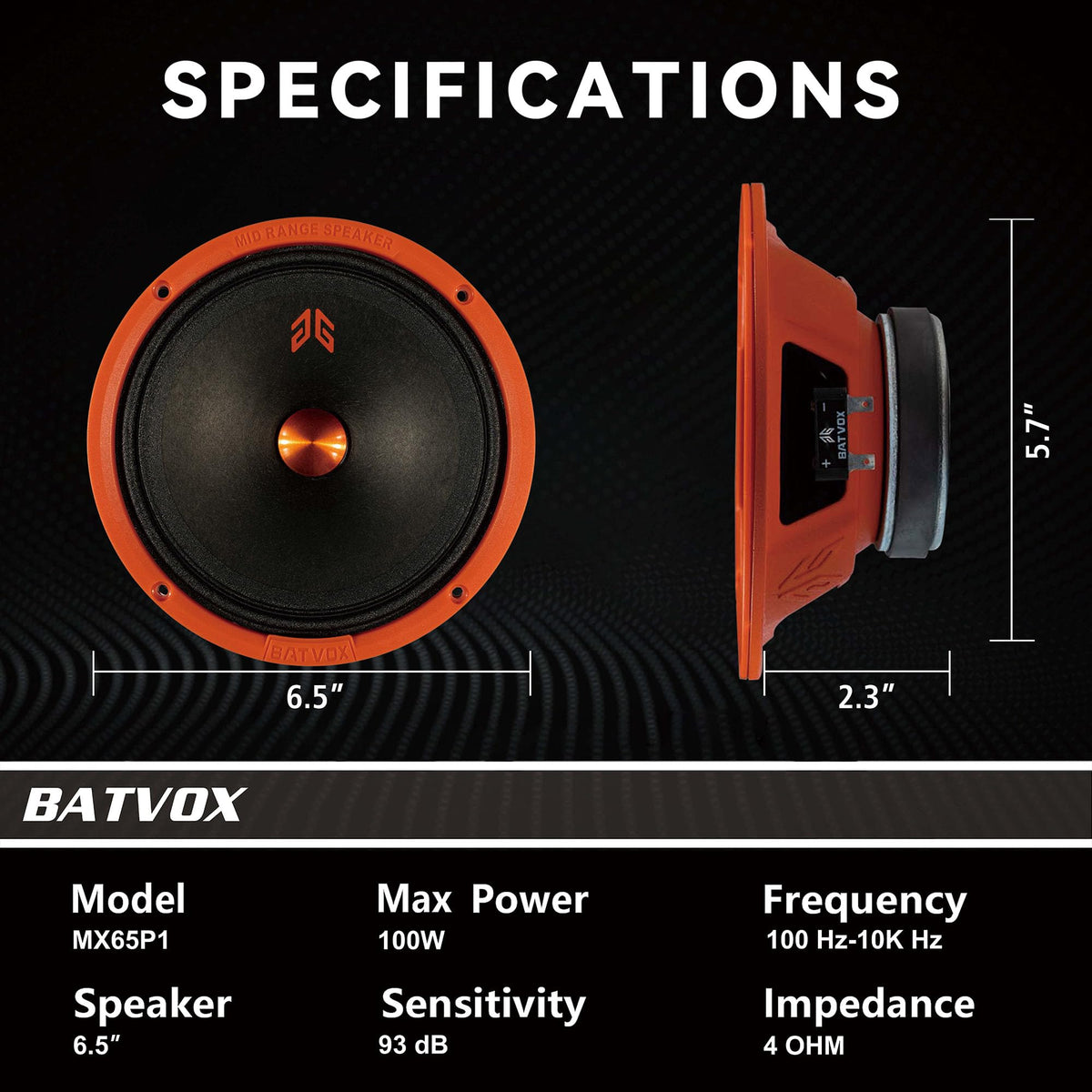 Gaooger MX65P1 close-up of 1" KSV voice coil for reliable power handling