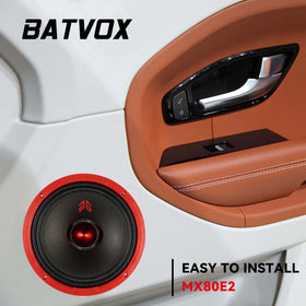 Gaooger MX80E2 car door installation in a vehicle setting for upgrading sound.