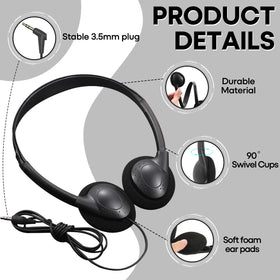 Gaosen adjustable headband size comparison fitting children and teens