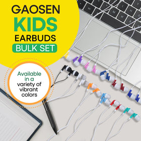Gaosen close-up of soft silicone eartip highlighting comfort for kids