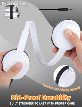 Gaosen kids headphones in color variety support easy student grouping and library checkout.