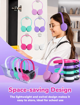 Gaosen headphones feature soft ear pads and lightweight design for long study sessions.